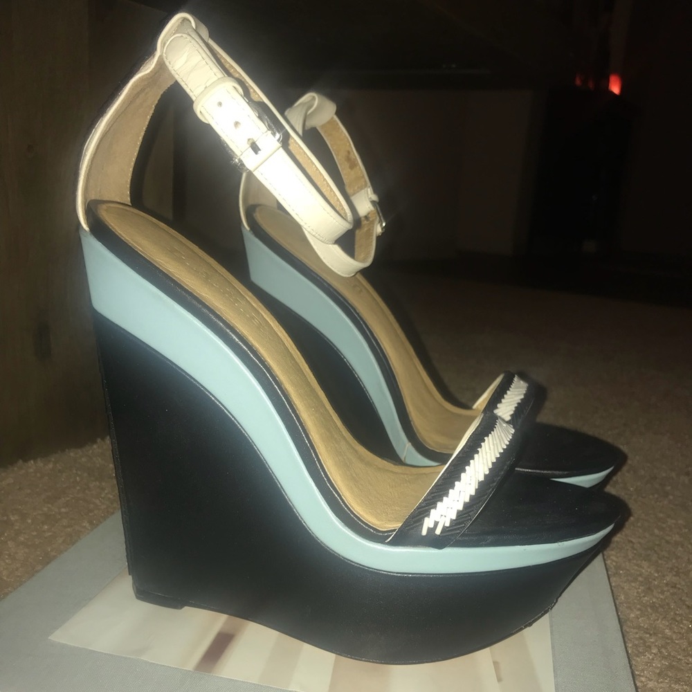 LAMB Penny Colorblock Wedge Sandal
